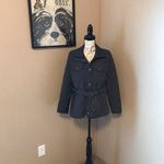 Gap  Belted Puffer Coat Women's Size Small Petite Flinted Gray Photo 11