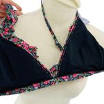 Aeropostale Live Love Dream Floral Ruffle Triangle Bikini Top Large Photo 5