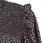 Barbour  Midhurst Top Floral Ditsy Print Smocked Ruffle Lyocell Long Sleeve 8 New Photo 3