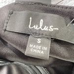 Lulus  Metallic Bodycon Mini Dress Small Black Silver Glitter Sparkle Party‎ NYE Photo 3