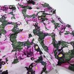 Lela Rose Floral Print Long Sleeves Rosette Shift Dress Pink Size 10 Photo 5