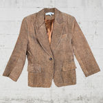 Vintage 1990s The Limited Animal Print Maximal Suede Leather Jacket Size Small Brown Photo 8