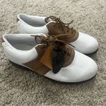 Nike NWT  Airliner Saddle Brown and White Golf Shoes Photo 1