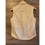 Ralph Lauren Vintage Lauren Vest Womens Medium Safari Utility Khaki Crochet Photo 8