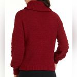 Wonderly  womens medium long sleeve cowl neck pullover sweater gourmet red new Photo 3