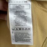 Adidas  Cropped Crewneck Sweatshirt 3 Stripe Athleisure Comfy Top M Butter Yellow Photo 4