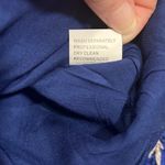 Jaase  Boho Floral Cropped Blue Zipper Jacket EUC Photo 6