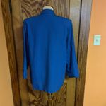 Vtg 90s Bright Blue Blazer Size 10 Photo 8