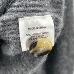 Quince Gray Merino Wool Alpaca Cropped Button Front Cardigan Sweater Size Medium Photo 4