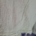 OH MY GAUZE! PALE GREEN YELLOW RAW FRAYED EDGE OPEN FRONT CARDIGAN COTTON 2 Size L Photo 9