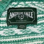 American Eagle   Green Fair Isle Snowdrift Sweater - Medium Photo 9