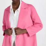 Theory ππ Clairene Luxe Blazer Coat Wool Cashmere Blend Pink Orchid Large L NWT Photo 3