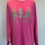 Merry Christmas ladies Christmas tree long sleeved t shirt Size 2XL Pink Photo 1