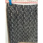 Banana Republic  Black White Lace Pencil Skirt Size 6 Business Casual Photo 2