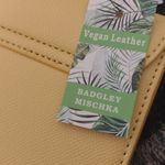 Badgley Mischka  yellow handbag vegan leather Photo 4