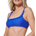 Tommy Hilfiger Sky Captain Nay Blue Ruffle Bikini Swim Top, Size L, Retail $78 Photo 1