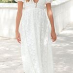 Petal and Pup White Lace Midi Dress Photo 7
