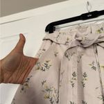 Topshop MOTO denim floral skirt front tie knot Photo 1