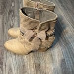 Jellypop Tan Ankle Boots with Chain Detail Photo 2