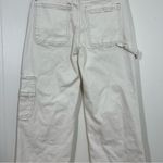 PTCL Cream Wide Leg Cargo Jeans Size 27 Photo 7