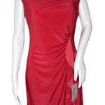 Komarov Dress Womens Medium Petite Pink Sheath Ruffle Classic Preppy Business Size undefined Photo 0