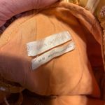 Urban Outfitters  Floral Striped Cropped Shirt Size Medium Tie Back Coquette Photo 5