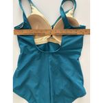 MiracleSuit  Must Haves Oceanus One Piece Swimsuit Size 14 Turquoise Ruching Slim Photo 6