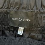 Monica Nera Black High Waist Paperbag Pants Belt Tie Classy Sophisticated Pocket Size 6 Photo 5