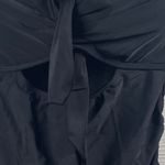 NWT Aqua Eve Womens Medium One Piece Swimsuit Black Cut Out Bow Adjustable Strap Photo 2