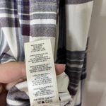 Anthropologie Cloth & Stone Plaid Blouse Women’s Size XS Glacier Purple Rayon 3 Photo 11