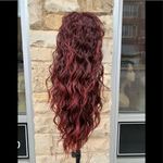 Curly long drawstring ponytail Clipin wavy Heidi Photo 1