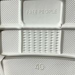 Free People NEW  Catch Me If You Can Crochet Platform Sneakers size 40 White Photo 9