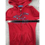 Hollister  Hoodie Women Small‎ Full Zip Embroidered Sequin Logo Y2K Photo 4