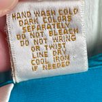 Victoria's Secret Vintage 90s  Gold Label Silk Night Shirt Size Medium Teal Blue Photo 4