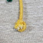 VTG Yves Saint Laurent Trimmings Woven Rope Belt Womens Statement Fringe Boho Yellow Photo 13