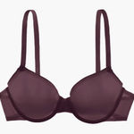 CUUP The Demi Bra Spacer Lightweight Mesh Cosmos Burgundy Purple Size 38H Photo 0