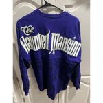Disney Haunted Mansion Ghost Host Spirit Jersey XS Purple Long Sleeve Adult Park Photo 9