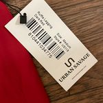 Urban Savage NWT Ruffle Leggings Black Cherry Size Medium Photo 4