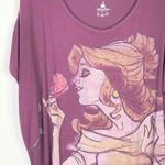 Disney Parks XL Top Beauty and the Beast Belle Princess Purple Short Sleeve 141 Photo 2