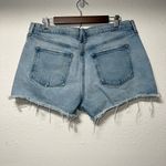 Good American  Blue Jean Shorts‎ Distressed Cut-Off Photo 1