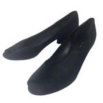 Marc Jacobs blue suede peep-toe pumps chunky low heel Size 37.5 / 7.5 Photo 1