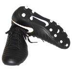 Nike Tiempo soccer Cleats Black and Gold Size 8 Photo 4