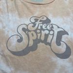 Free Spirit Retro Graphic Tee Orange Photo 1