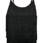Forever 21 Forever‎ 21 Black Top With Layered Fringe Photo 0