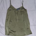 Apt. 9 Olive Green Satin Tank Photo 0