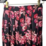 Kate Spade  New York Shadow Buds Pleated 100% Silk Skirt Flirty Feminine Career 2 Photo 2