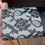 Moda International Elegant Black White Floral Lace Clutch Cocktail Party Bag Photo 7