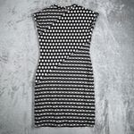 Weston Dress Black White Polka Dot Print Sleeveless Party Cocktail Size Small Photo 2