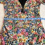 For Love & Lemons  June Mushroom Wonderland Bell Sleeve Ruched Mini Dress Size S Photo 7