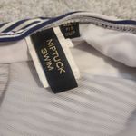 Nip Tuck Swim Size 12 Nautical Halter Blue and White One Piece Underwire Photo 2